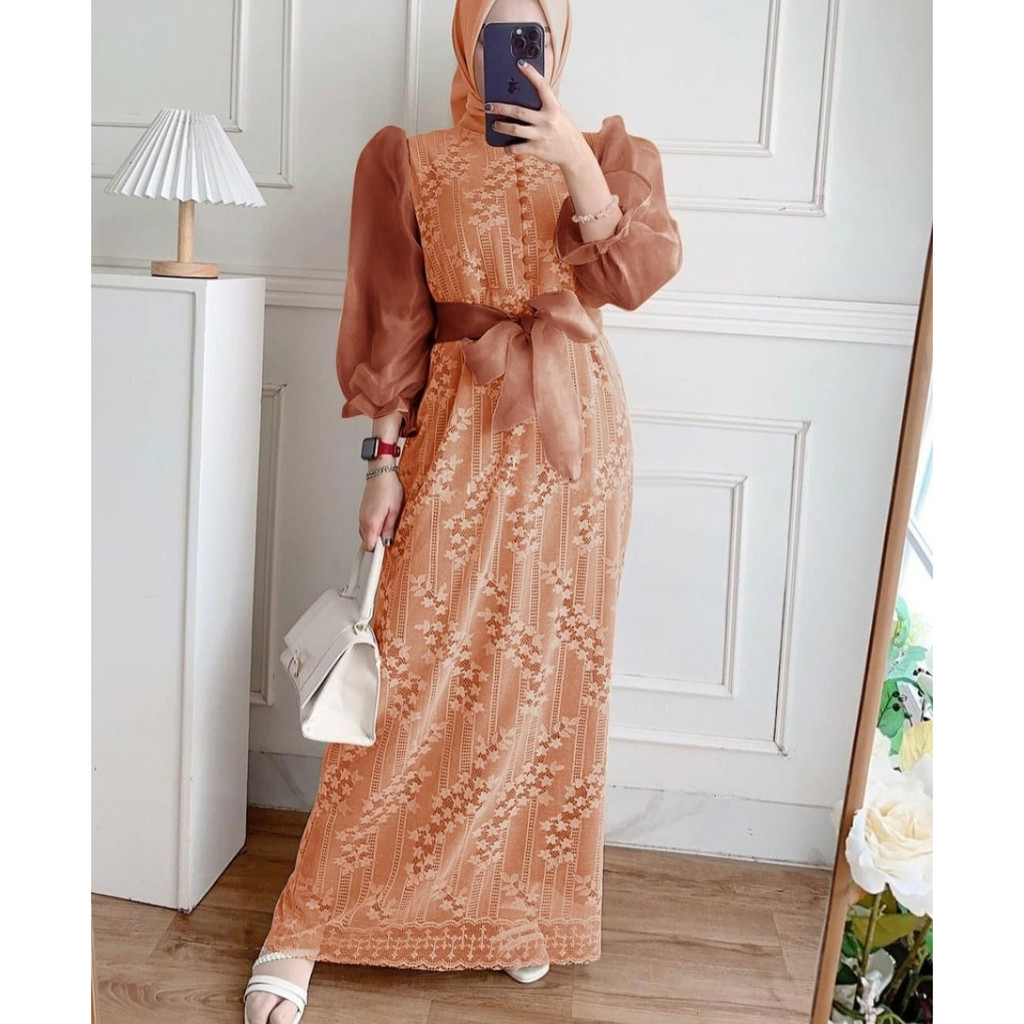 MX LUIS 4UKURAN FASHION MUSLIM WANITA / PAKAIAN PESTA / GAMIS / TRRLARIS