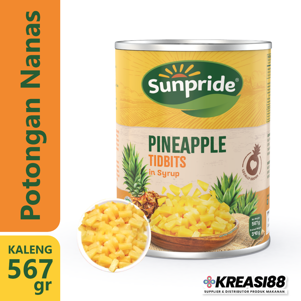 

2Xbtygneal Sakha Snack ) Sunpride Potongan Nanas Tidbits Dalam Sirup / Pineapple Tidbits In Syrup