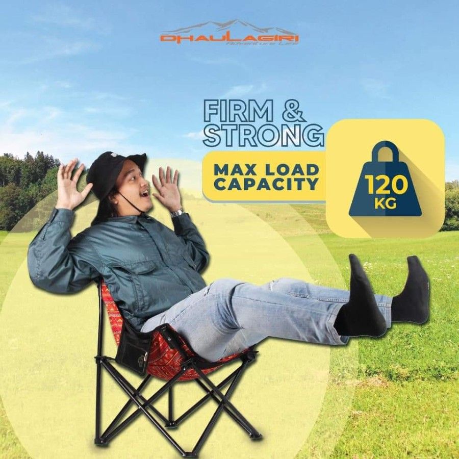 KURSI LIPAT OUTDOOR FOLDING CHAIR DHAULAGIRI FC 600 KURSI SANTAI CAMPING