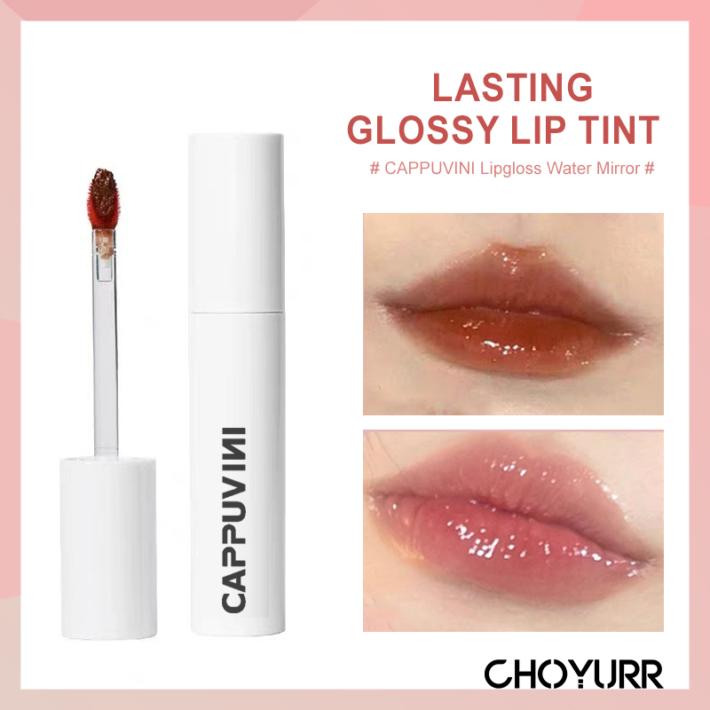 【COD】CAPPUVINI Lipgloss Lasting Glossy Tint / Lipgloss No-Stick Cup Tint  / Lip Cream Misty Matte /  Lip Tint Natural Korean Makeup-CH