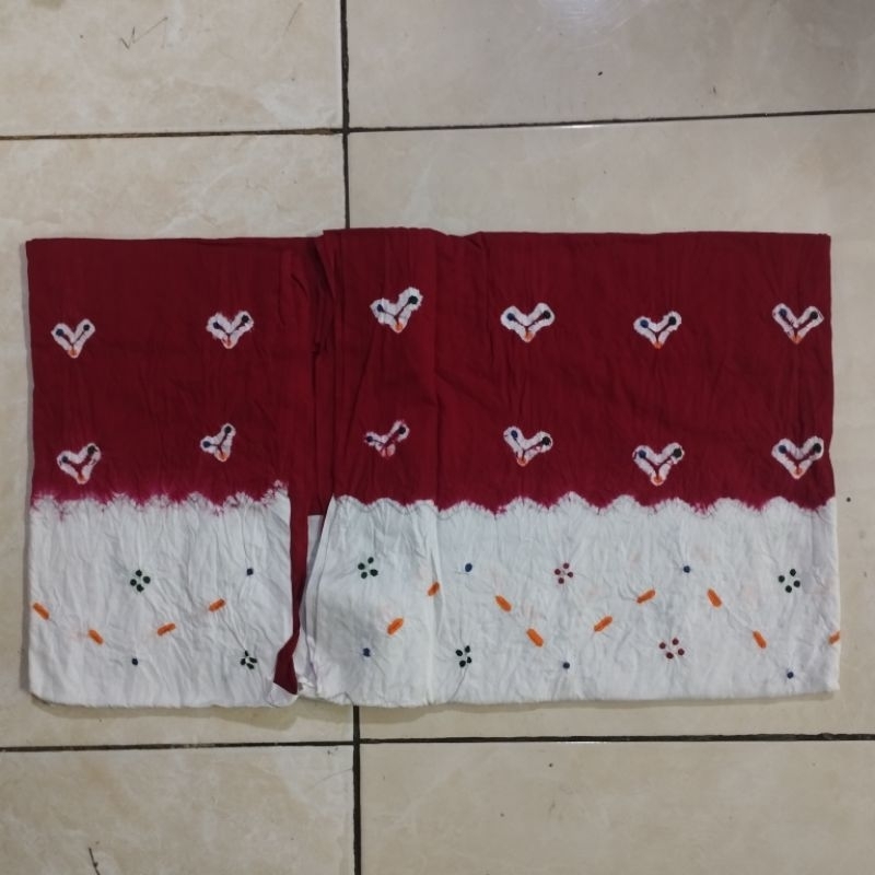 Kain Jumputan Solo Tumpal Asli Handmade