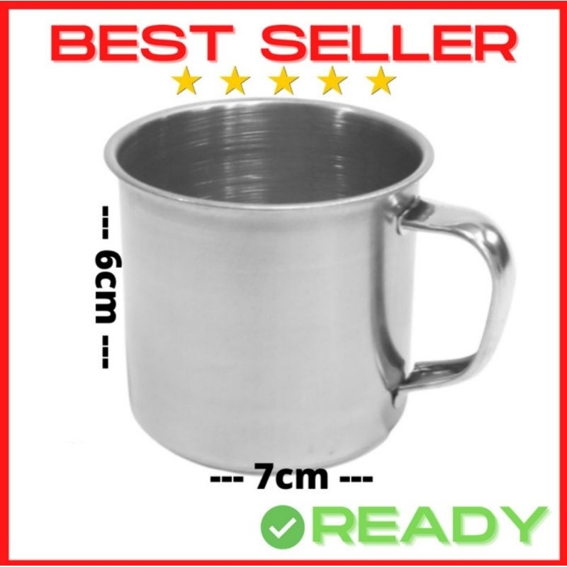 Gelas Stainless stell mini coffee tea cup souvenir