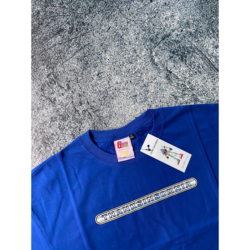 Tshirt Thanksinsomnia®️ x Gundam "Jyrklainen" Blue Unisex
