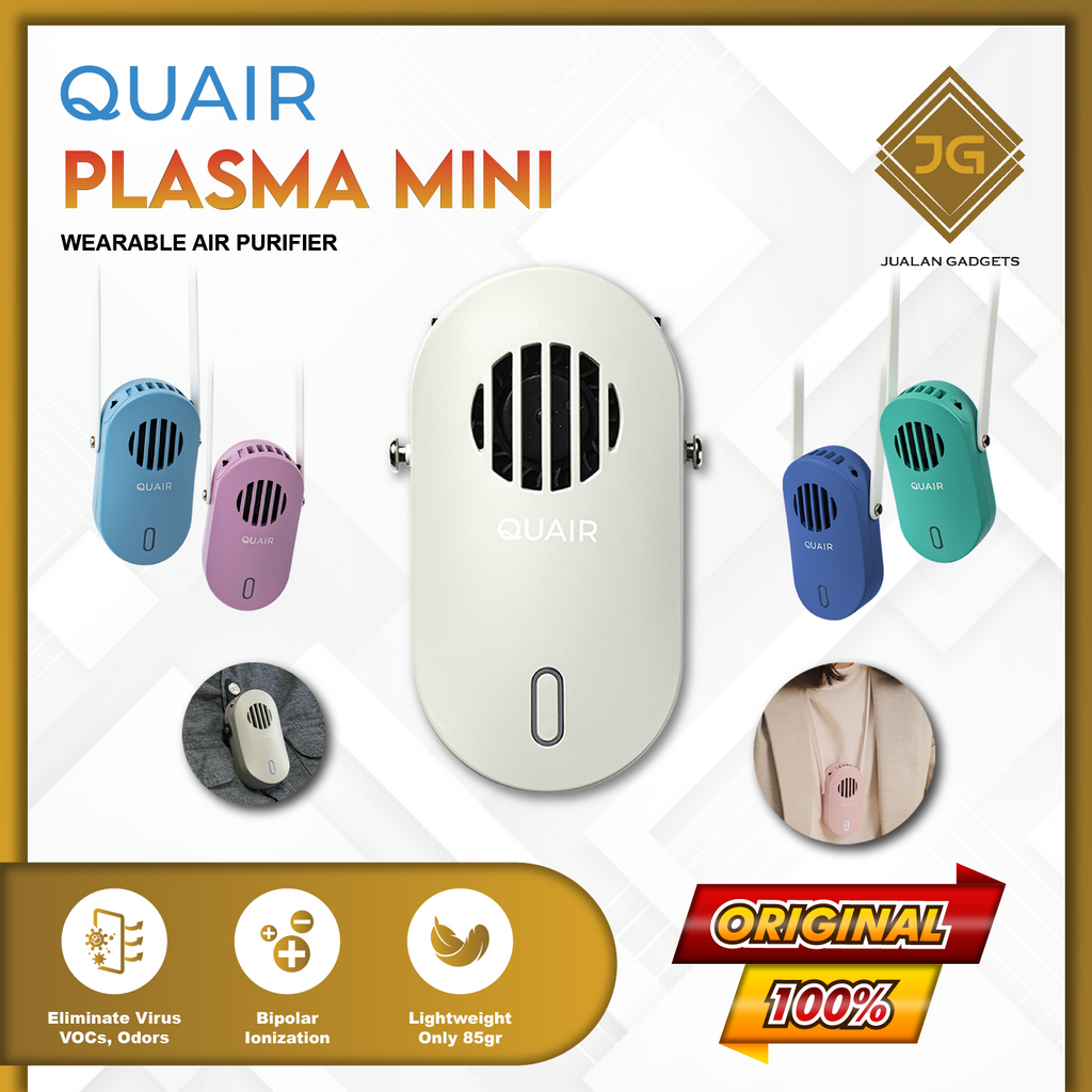 QUAIR Plasma Mini Wearable Air Purifier - Kalung Air Purifier Original