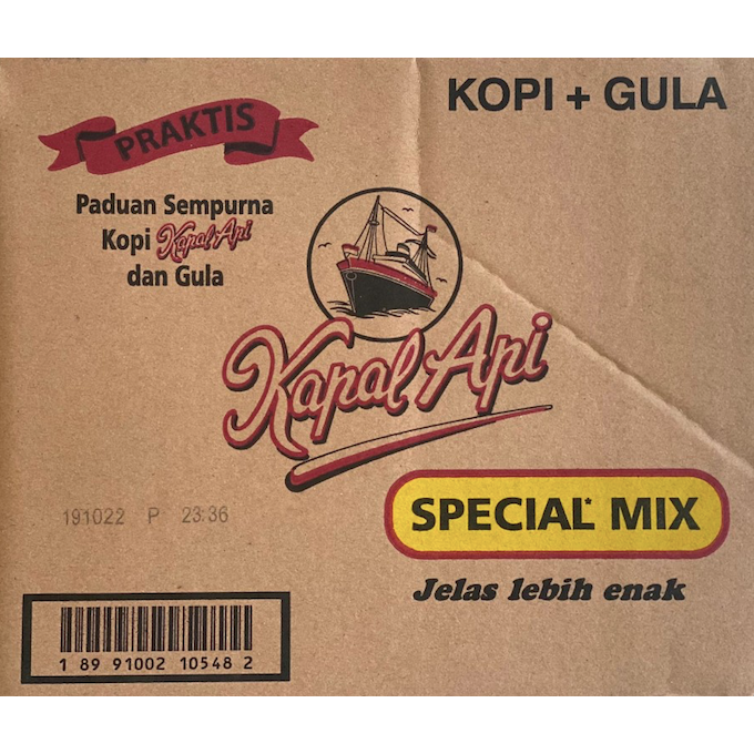 

Kopi kapal api spesial mix 1 dus isi 12 renteng