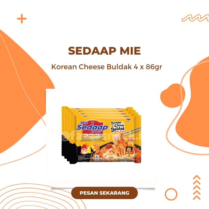 

Sedaap Mie Instan Korean Cheese Buldak 4 x 86 g
