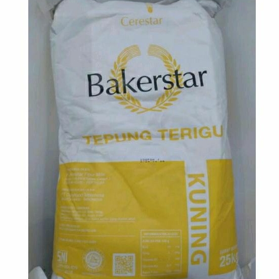 

Bakestar Kuning Tepung Terigu Protein Rendah Repack 1Kg