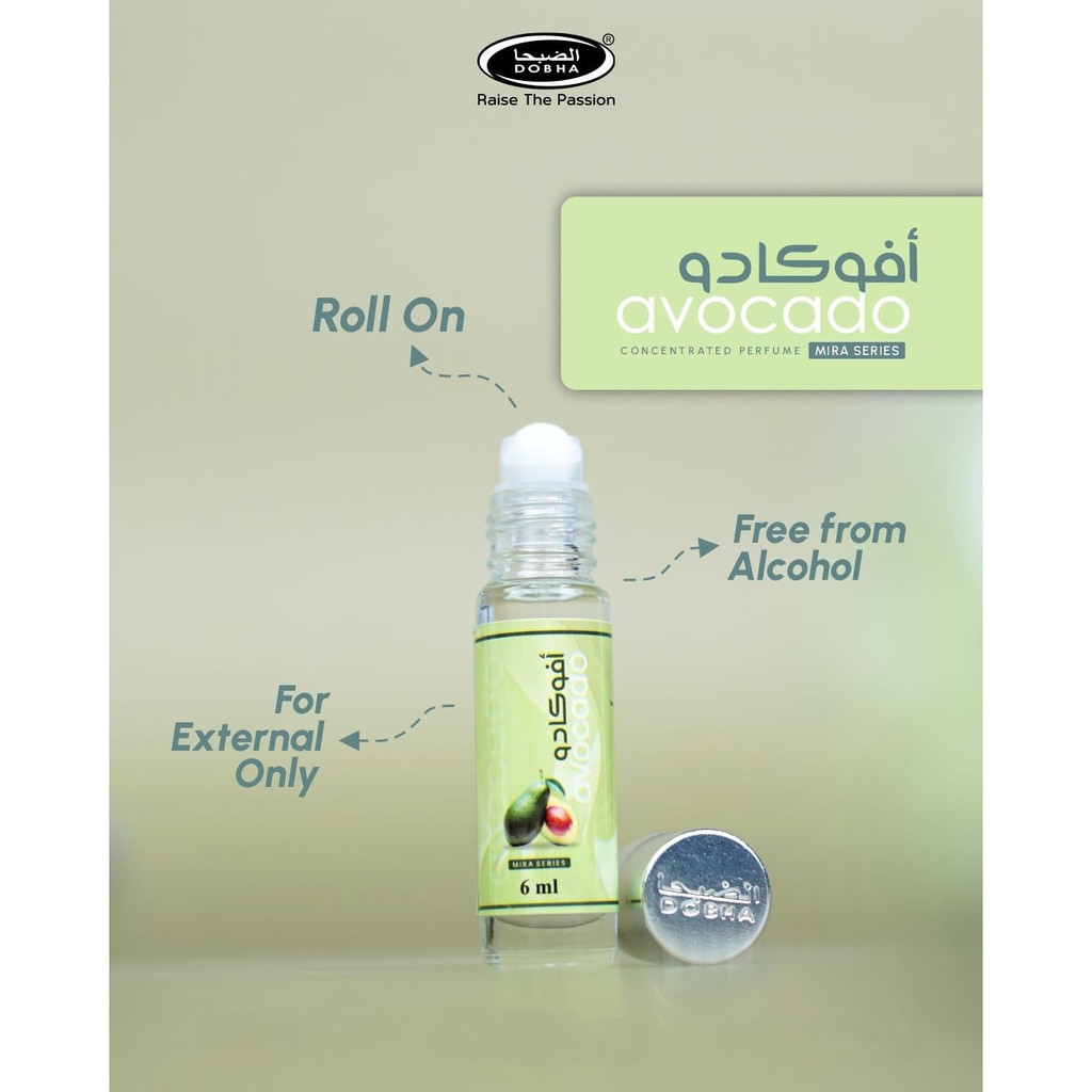 Parfum Dobha Aroma Mira Avocado 6ml Original Non Alkohol