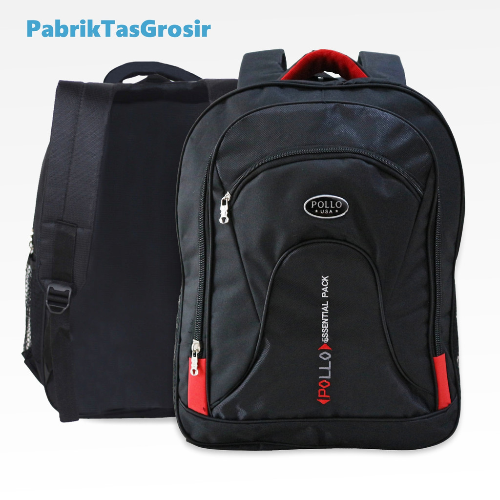 Jual Tas Gendong Ransel Laptop Polo Tas Punggung Tas Sekolah SD SMP SMA Tas Kantor Kerja Berkualitas