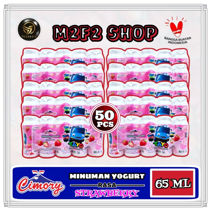 

Yogurt Cimory Drink Mini Stroberi | Strawberry - 65 ml (Kemasan 50 Pcs)