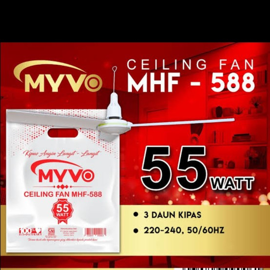 CEILING FAN MYVO 55 WATT - MHF 588 New