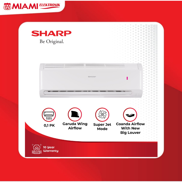 SHARP AH-A5BEY / AHA5BEY AC 1/2 PK Air Conditioner Standard 360 Watt