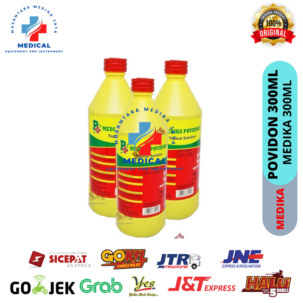 Povidone 300ml Medika// obat merah pvidone iodine 300ml