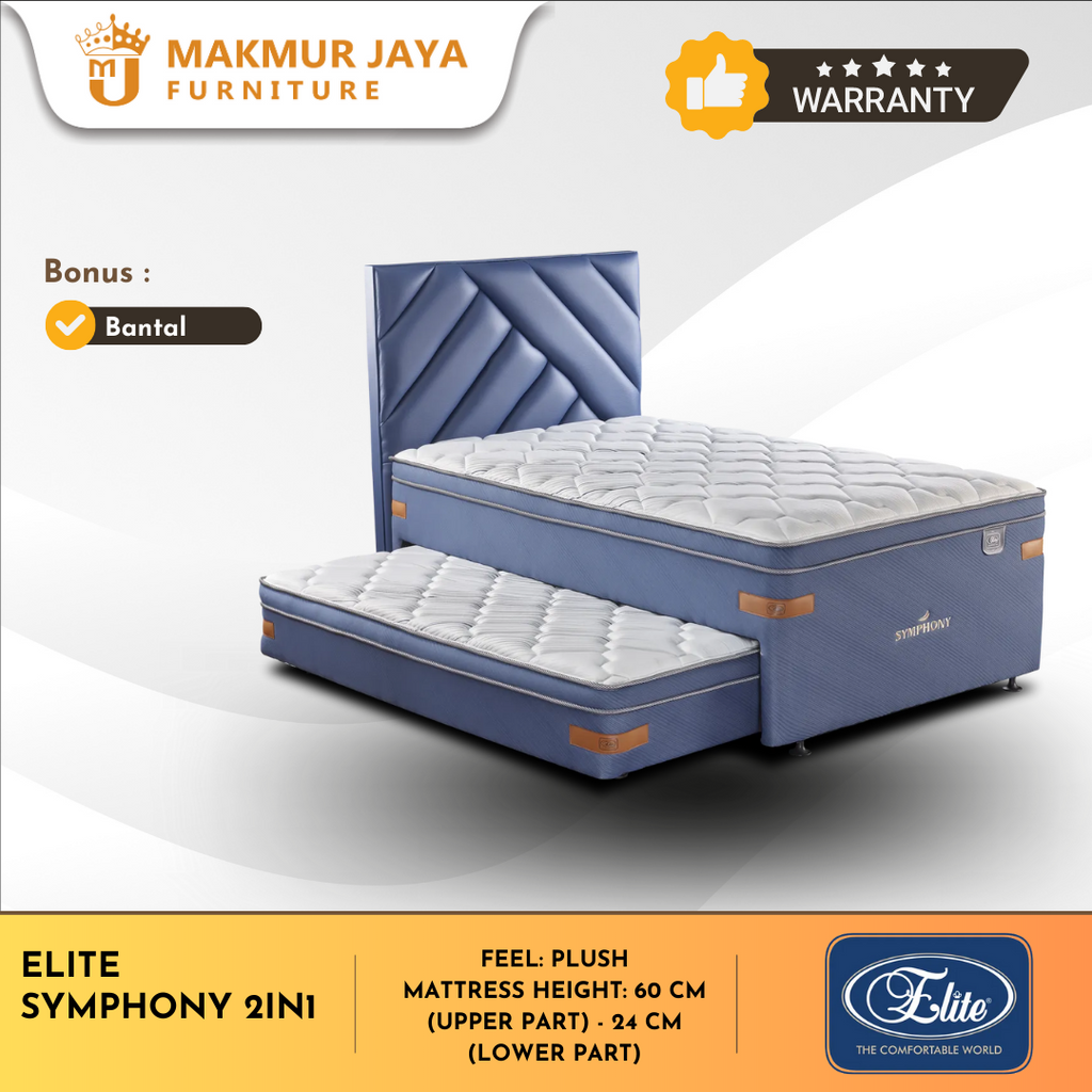 KASUR SPRINGBED ELITE 2IN1 SYMPHONY LATEX