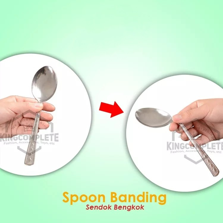 Perlengkapan mainan sulap anak sendok bisa bengkok / bending spoon