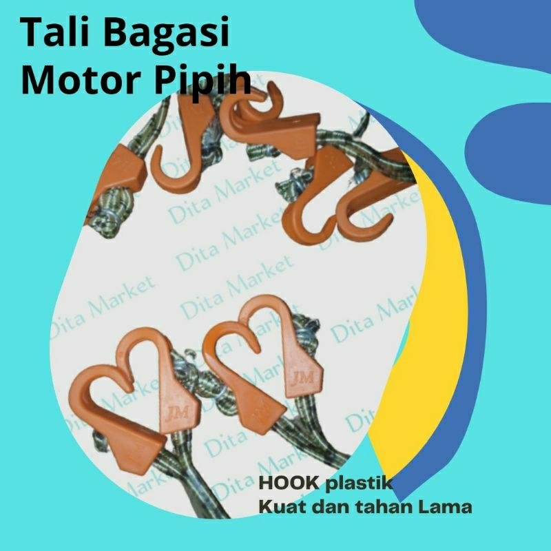 Tali Bagasi Gepeng Pipih Motor 300Cm / Tali Pengikat Barang Di Motor