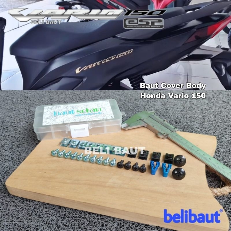 Baut Full Set Cover Body Belakang Honda Vario 150 All New 2019-2023