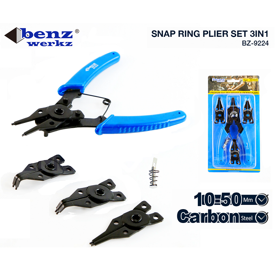 BENZ Tang Snap Ring Set 4 In 1 Tang Circlip Plier / Tang Sepi Sepy Pasang Ring SnapRing Plier