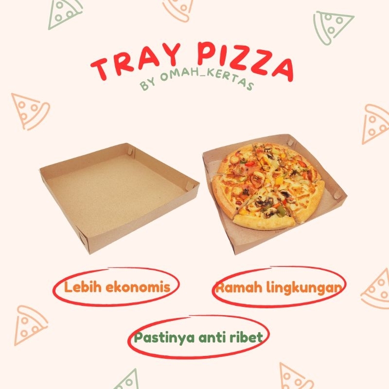 Tray Pizza/ Piring Pizza/Piring Kertas/ Tanpa Laminasi