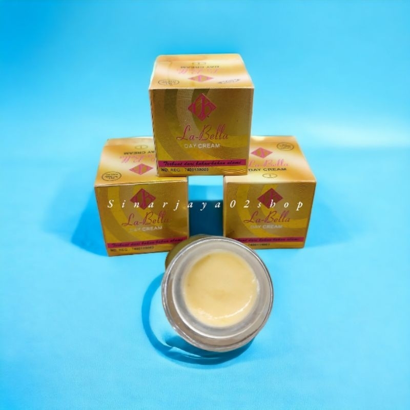 12 Pcs - CREAM LABELLA gold SIANG DAN MALAM WHITENING CREM ORIGINAL