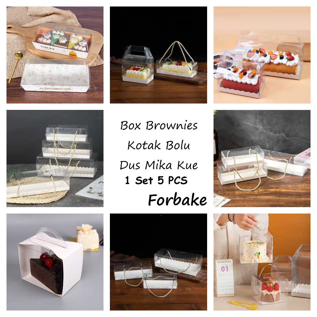 Box Mika Kotak Kue Bolu Dus Bolu Gulung Brownies Tart Egg Roll Donat