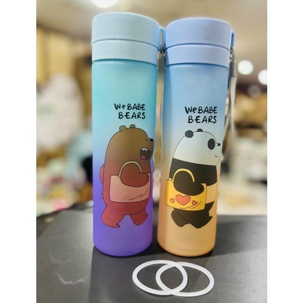 STV Botol minum WE BABE BEARS Gradasi Pelangi 800ml Dengan Saringan