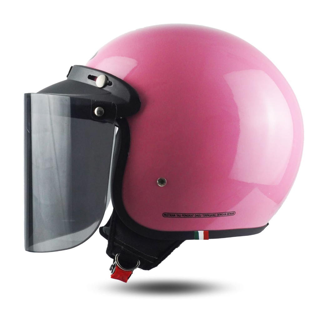 Helm Bogo Dewasa Retro Full Leher Classico Sni Wanita Premium