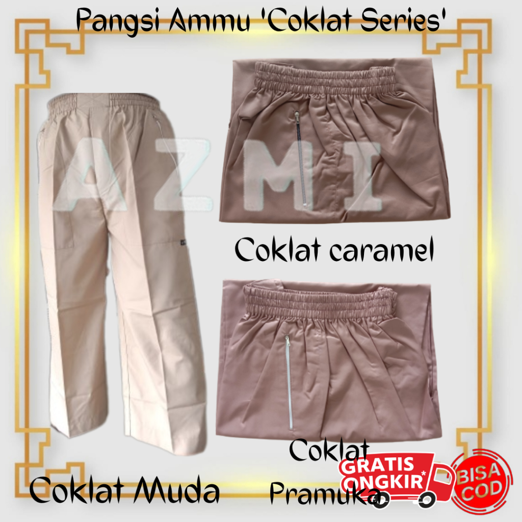 Celana Pangsi By Ammu Dewasa Coklat Series Celana Pangsi Sirwal Termurah