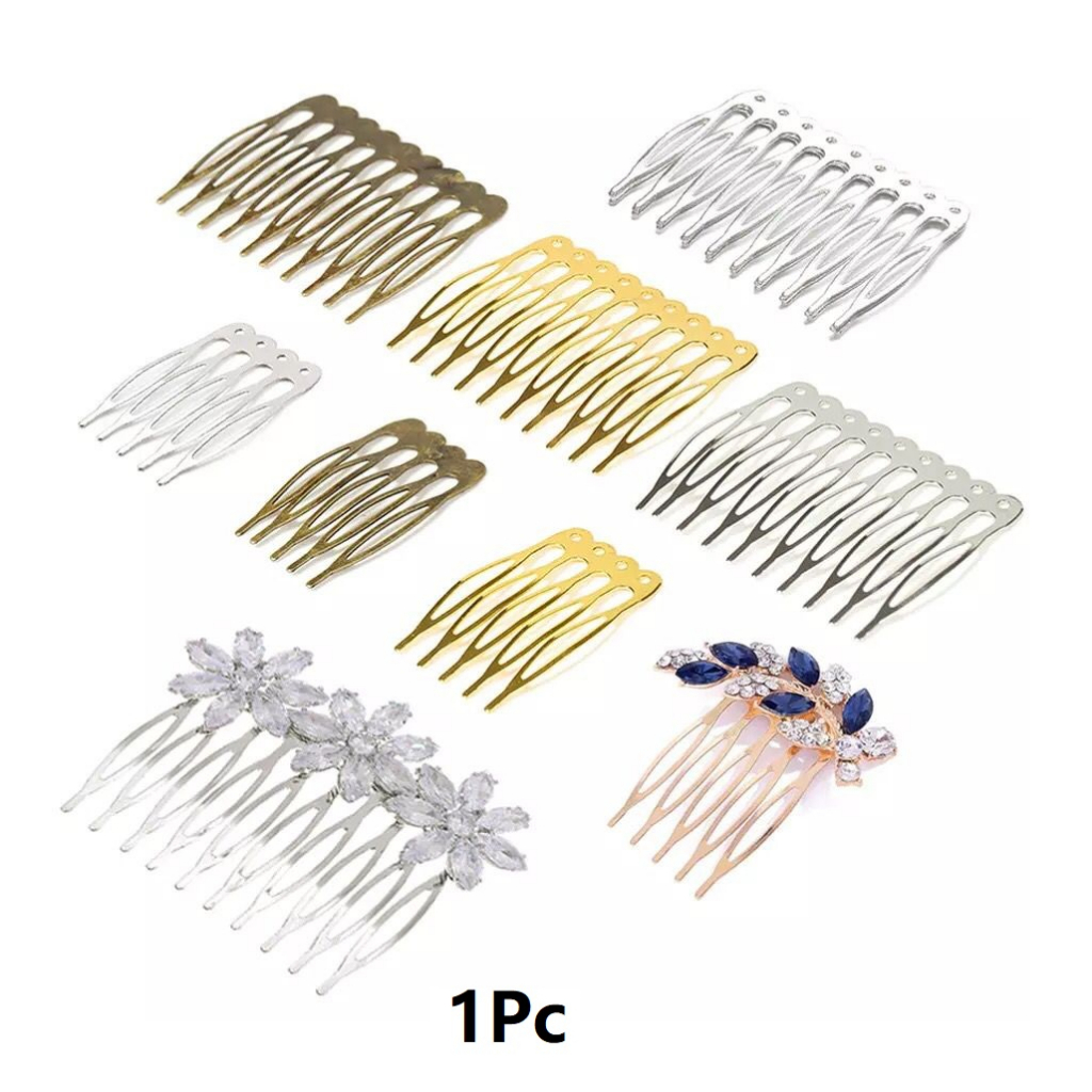 Bride Crown Comb Wedding Alloy Hair Accessoris Jewelry - Sirkam Harga/1pc