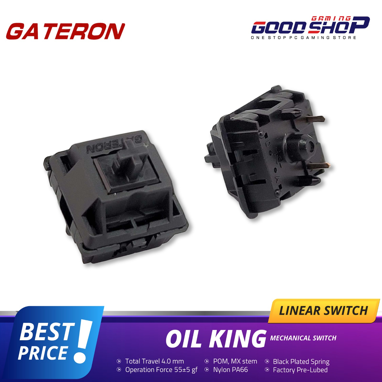 Gateron Oil King Linear Switches