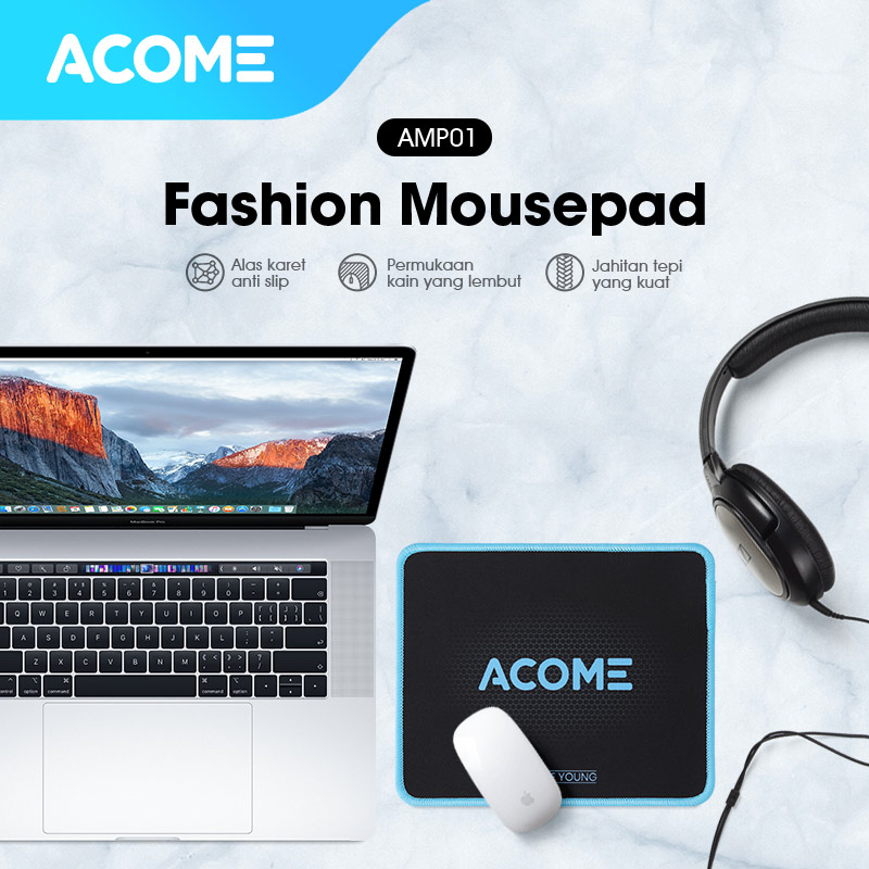 ACOME Fashion Mouse Pad Alas Karet Anti Slip AMP01