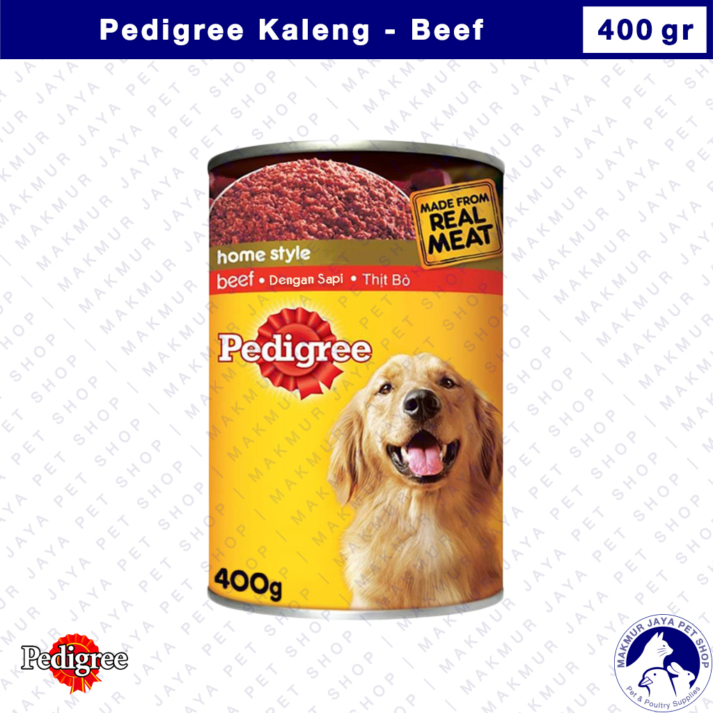 Pedigree Kaleng 400gr / Wet Dog Food / Makanan Anjing Basah 400 gram