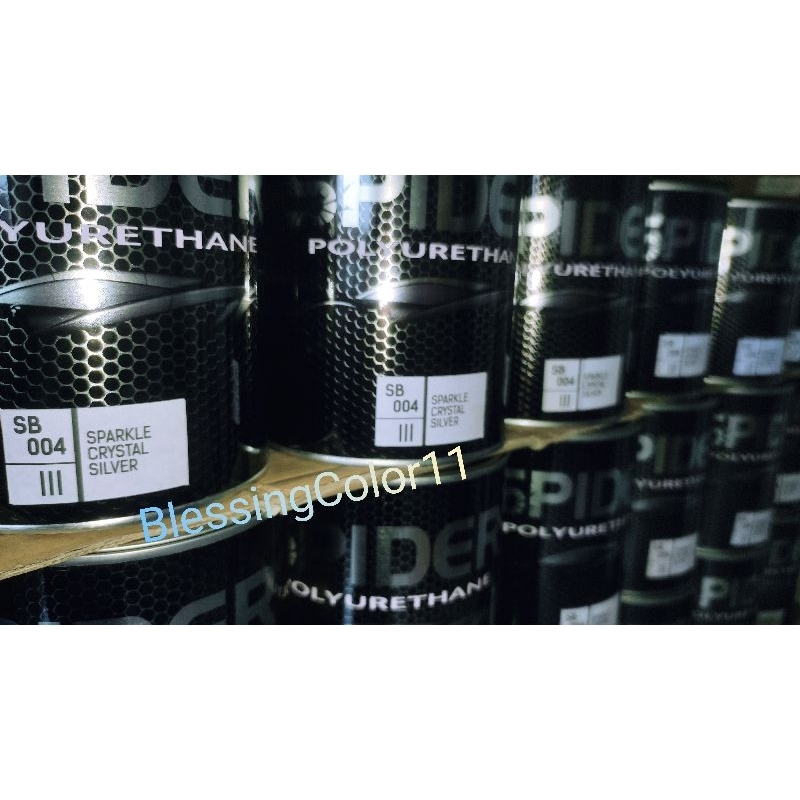 Cat Polyurethane (Pu) 1L Spider Sb 004 Sparkle Crystal Silver | Silver Kasar | Silver Pu | Cat Autom