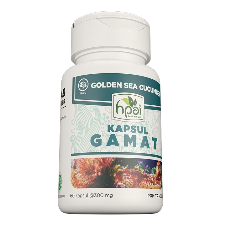 Kapsul Gamat HPAI/HNI HNI HPAI ORI - Suplemen Tulang dan Sendi | Obat Kolesterol Herbal Yg Paling Am