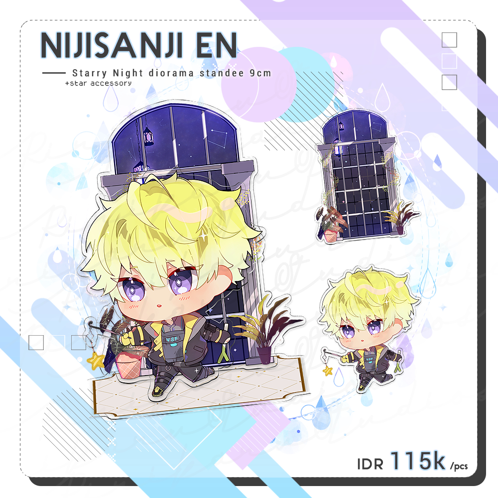 Nijisanji EN Noctyx Starry Night Diorama Standee