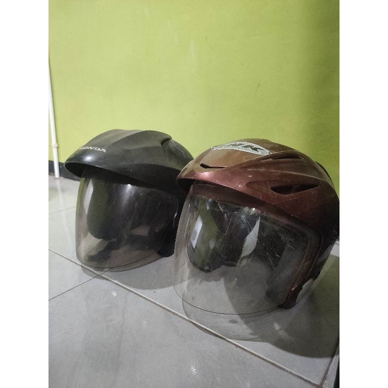 PL prelove helm HONDA & INK ori coklat ~ minus kotor
