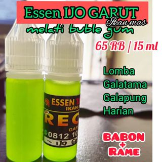 ⭐⭐⭐⭐⭐ IKAN MAS IJO GARUT 15 ML/esen ikan mas bagus/esen ikan mas lomba galapung/esen ikan mas lomba 