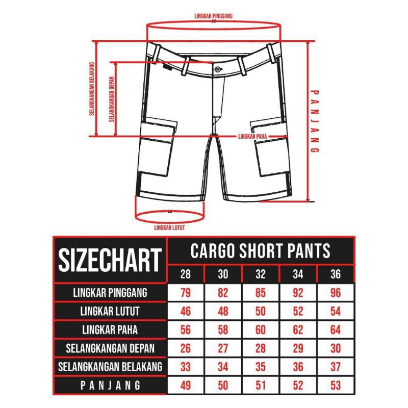 -FRMNSH- CELANA CARGO PENDEK STONE ISLAND IJO FULL TAG LABEL CASUAL