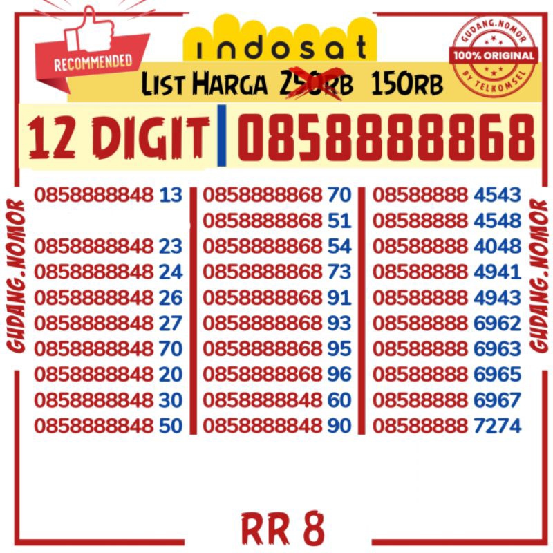 NOMOR CANTIK INDOSAT IM3 10 digit 11 digit 12 digit 4G LTE MURAH