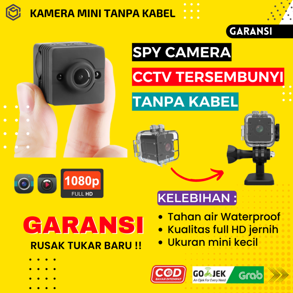 CAMERA MINI TERSEMBUNYI KAMERA KECIL PENGINTAI TANPA KABEL SPY CAM CCTV KECIL TANPA WIFI HIDDEN CAMERA JS20