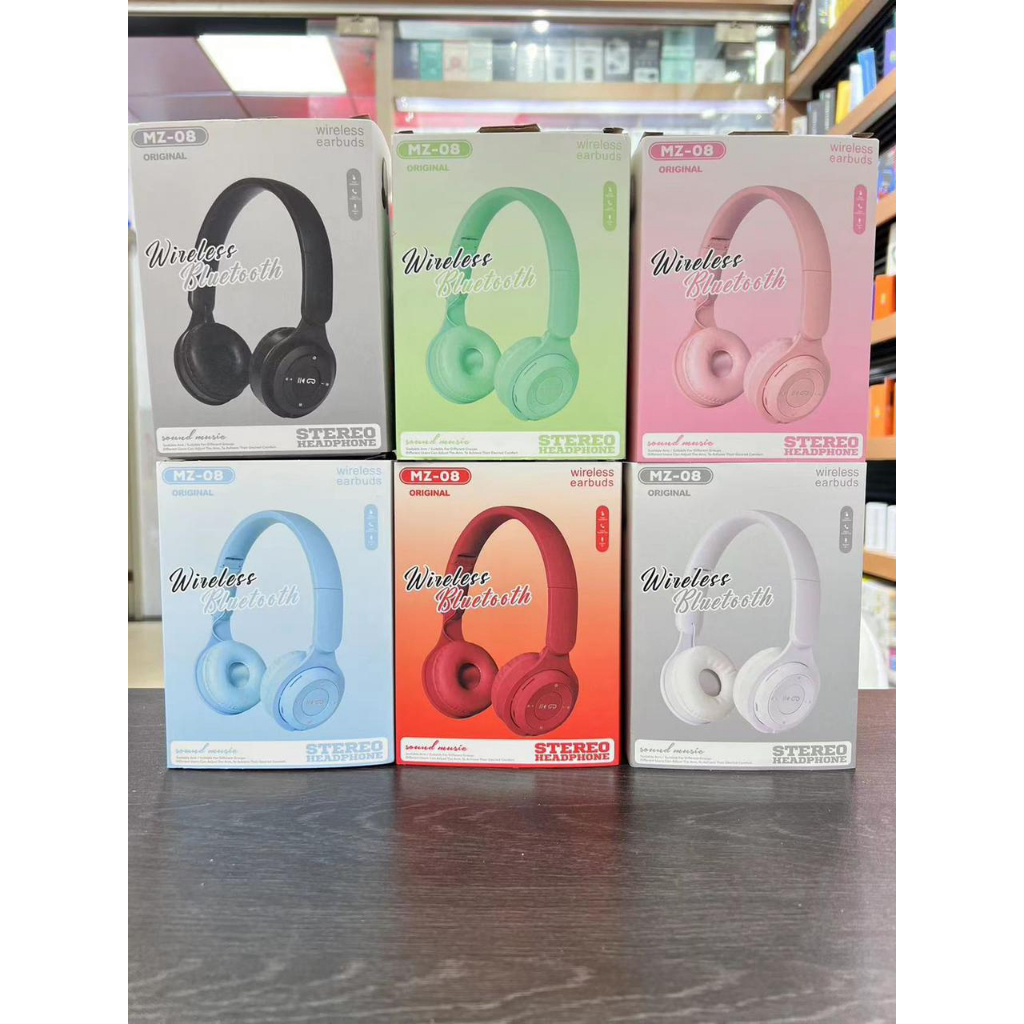 Headphone Bluetooth Bando MZ-08 Support SD Card Wireless Bluetooth