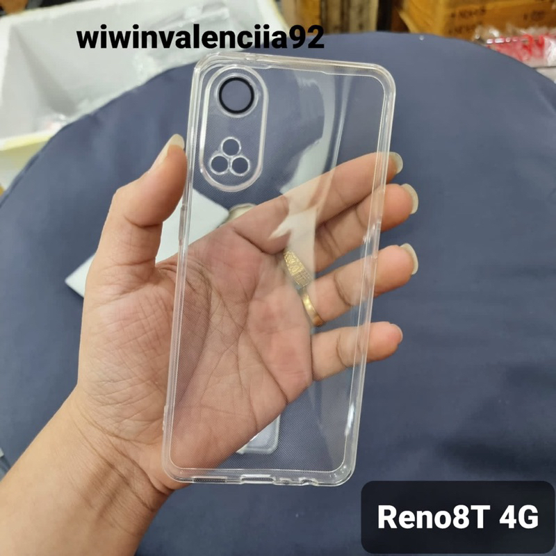 2023 Softcase ULTRA Thin + Ring Camera For OPPO Reno8T 4G / Reno8 T 5G Soft case Original Bening Clear Glossy Bahan Tipis Tapi Presisi dan Bagus Terus Murah Juga Sofcase Sekali 4G 5G Plus FE Reno 8T 8 T Baru Bagus 2023