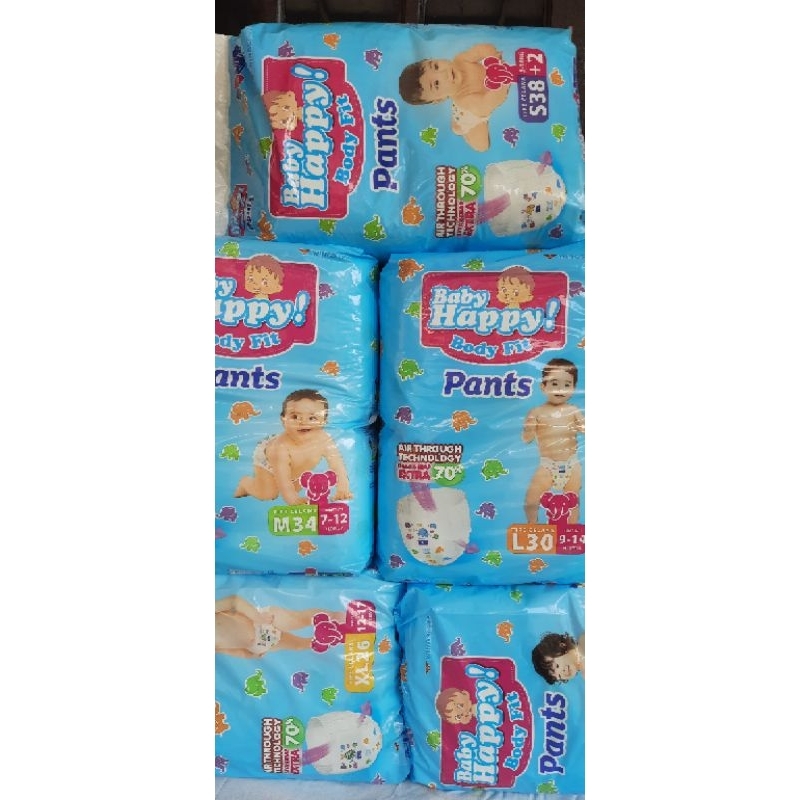Pampers Baby happy S40 M34 L30 Xl26