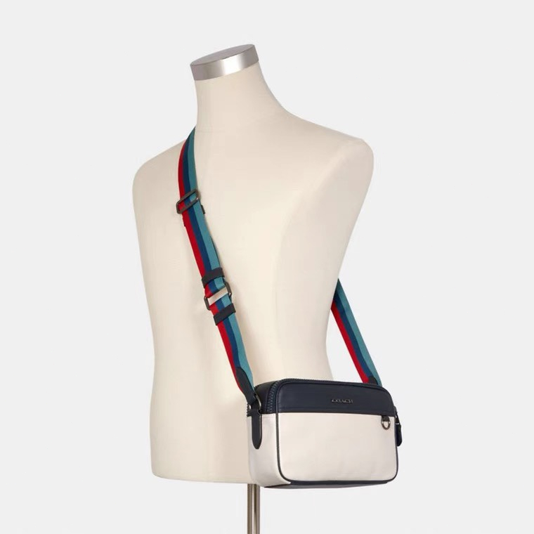 （Shopee Live）4147-6 Coach 4147 Aolai New Men's Casual Fashion Shoulder Bag Crossbody Bag Square Camera Bag   xjb