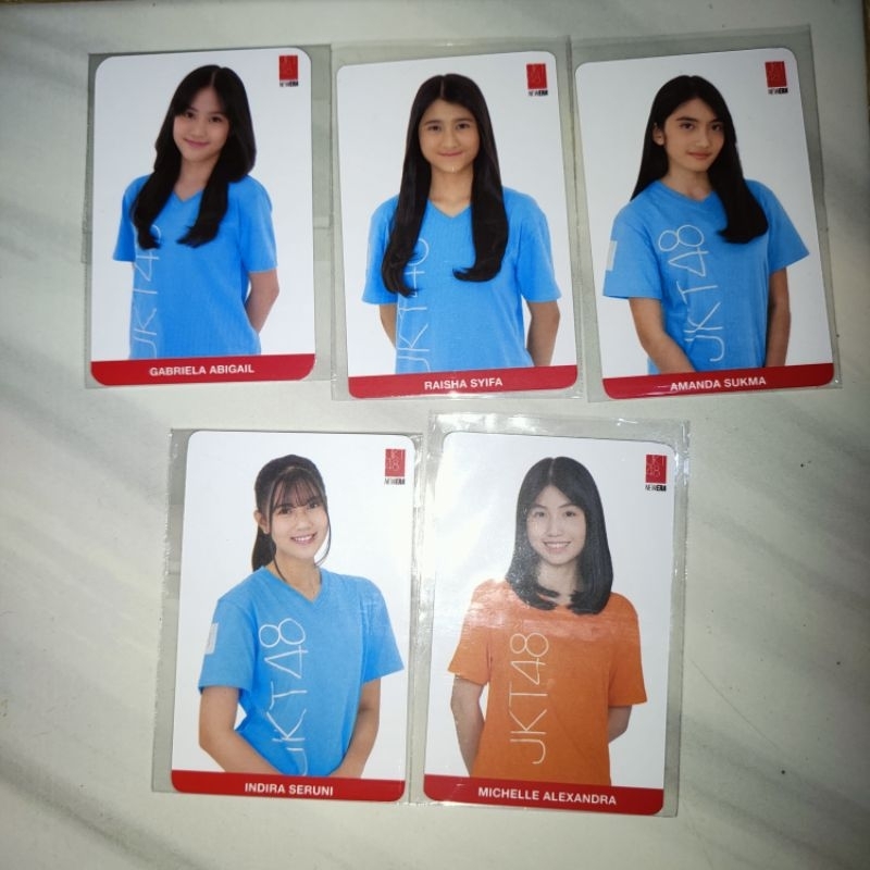 Photocard Michie Ella Amanda JKT48 Personal Meet and Greet Nice to See You