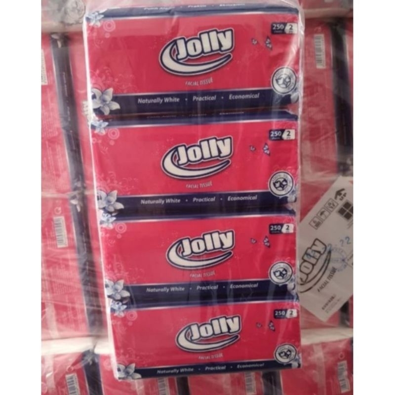 Tisu Jolly 4 Pcs Tissue Jolly 250Sheets 250Lembar 2ply