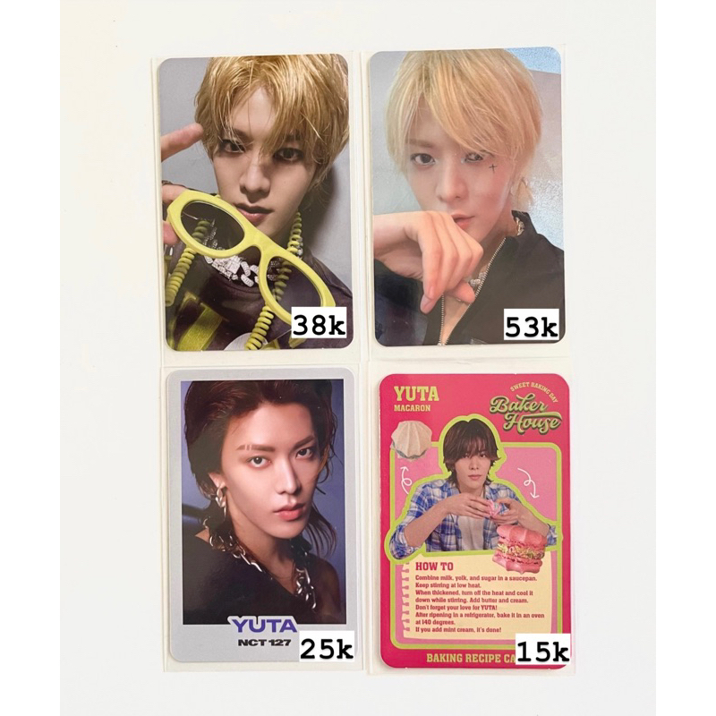 Ready Photocard pc yuta 2baddies sticker trading card Baker House