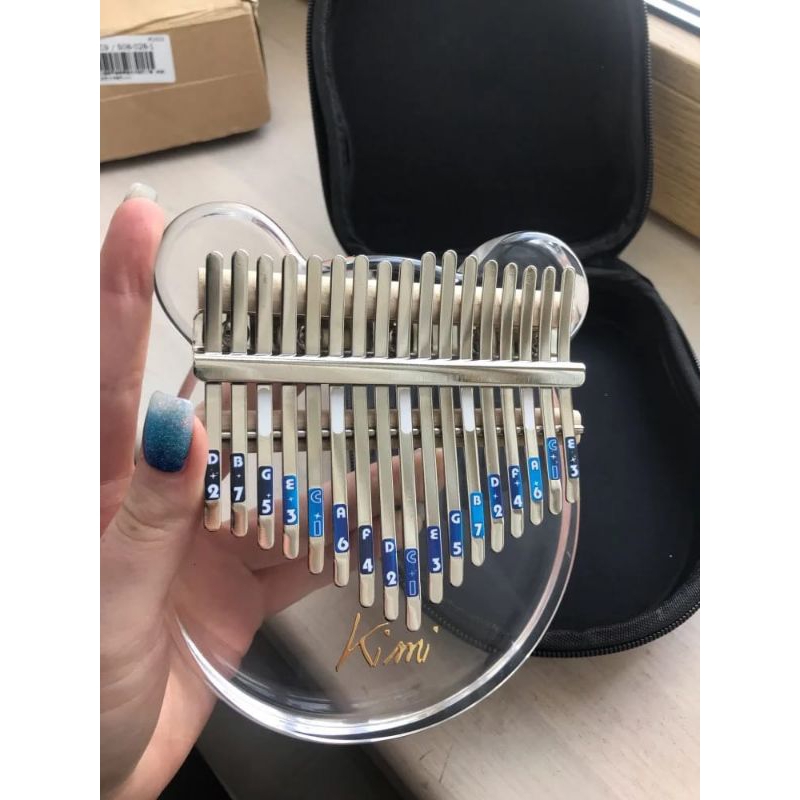 KALIMBA KIMI ACRYLIC THUMB PIANO 17 KEYS ORIGINAL WITH BARCODE