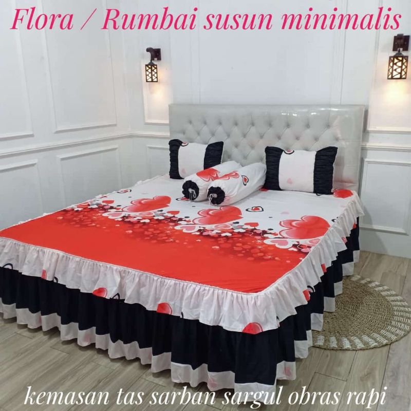 Sprei Rumbai Susun Minimalis ukuran 180x200x20 || Sprei Rumbai Murah || Sprei Berkualitas