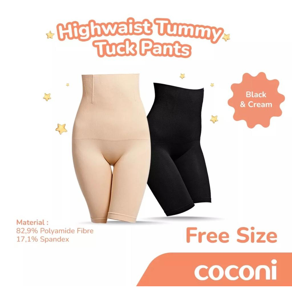 Coconi Highwaist Tummy Tuck Shaper Pants | Celana Korset Wanita Seamless Sliming Corset Shapewear